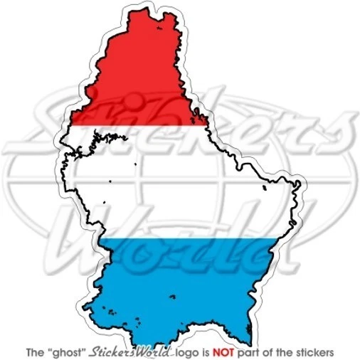 Luxemburg Flagge Aufkleber - 10.2 Cm Vinyl, Wetterfest, Inkl. 2 Bonus-Sticker