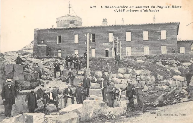 Cpa 63 L'observatoire Au Sommet Du Puy De Dome