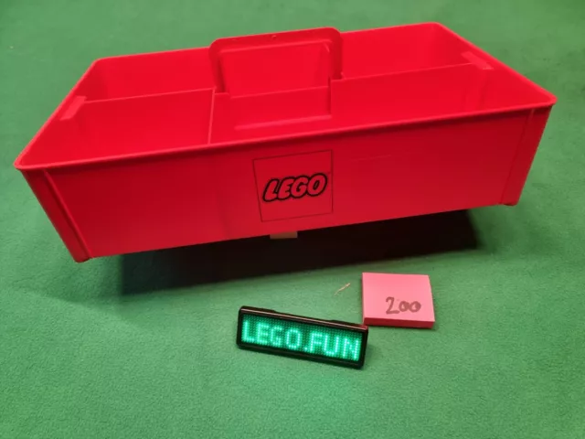 LEGO® Sortierkasten Aufbewahrungsbox ROT  1972! /Storage bin bin06pb02 200