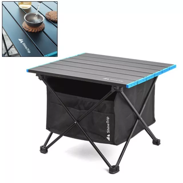 Portable Aluminum Alloy Camping Desk with Anti slip Pad Convenient for Fishing