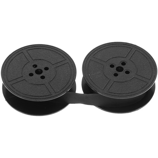 Nastri Per Macchina Per Scrivere - 2 Pezzi, Nero E Rosso, Doppia Bobina Nylon, Compatibile Con Olivetti