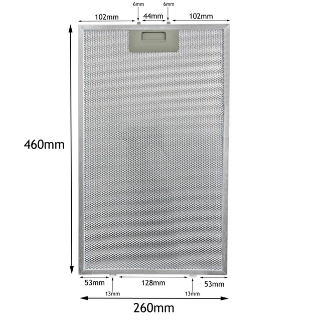 2x Filtro Grasso Metallico Per Cappa Baumatic/SMEG - 300 X 250 Mm In Alluminio - Foto 2
