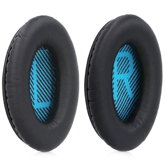 MMOBIEL Ohrpolster Ear Pads für Bose QuietComfort Headset - Blau / Schwarz