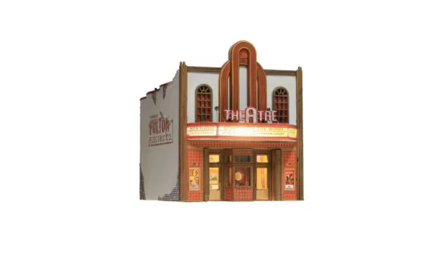 Woodland Scenics Theater BR4944 N scale Built & Ready Lighted LED