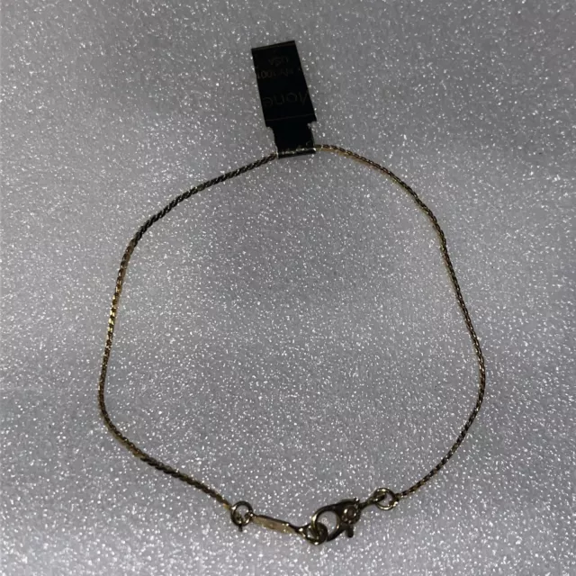 Monet Gold tone chain bracelet 7" fashion jewelry