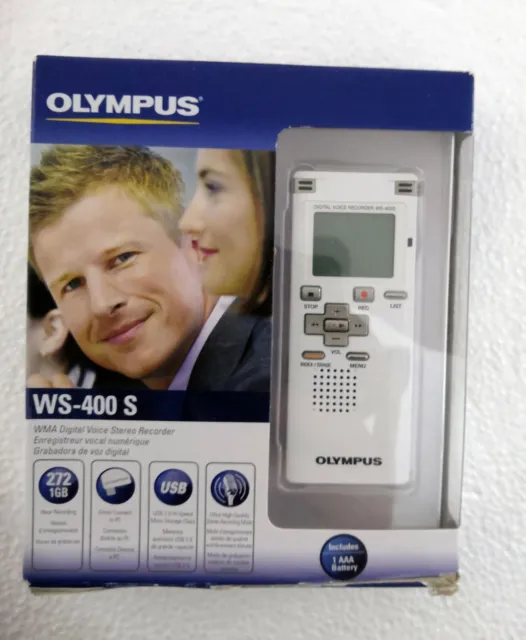 Olympus WS-400S 1024 MB 272 Hours Handheld Digital Voice Recorder EXPEDITED Ship