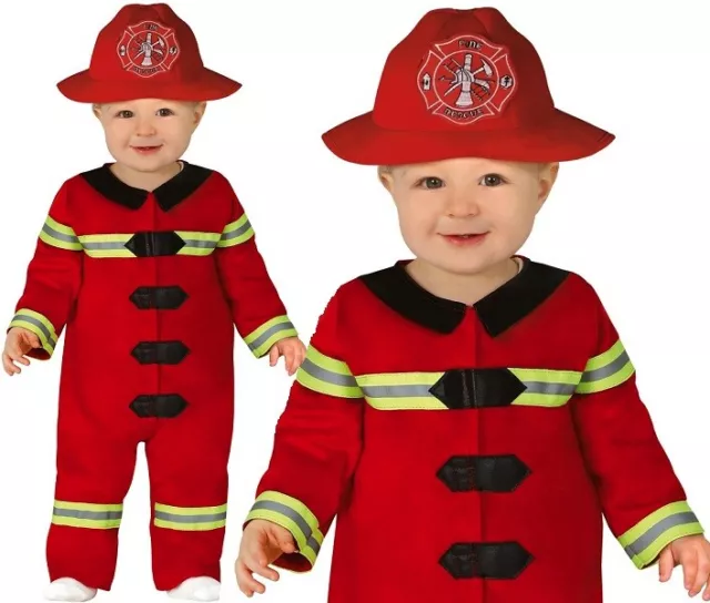 Bambino E Neonato Carino Pompiere Costume Bambini Pompiere Abito Fg