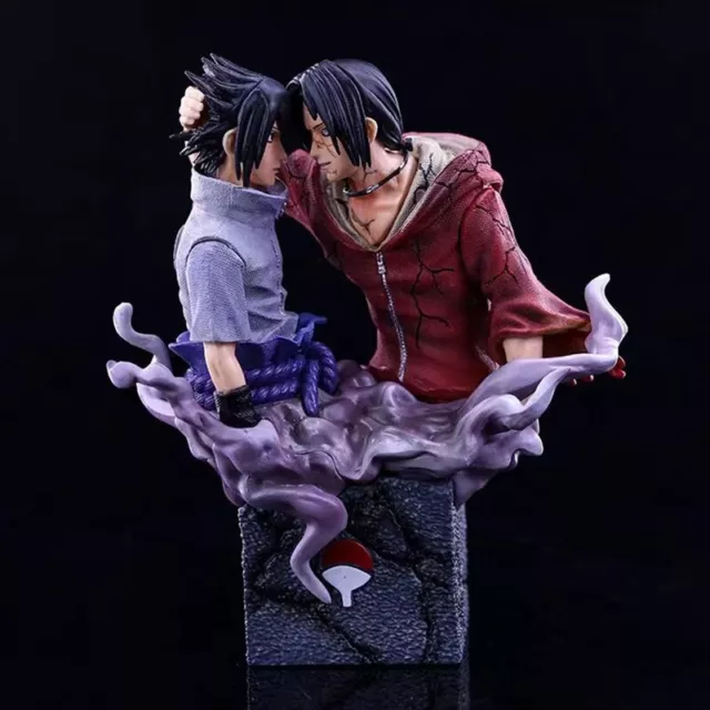 Itachi vs Sasuke Uchiha Model Statue Action Figure Figurine Naruto Akatsuki