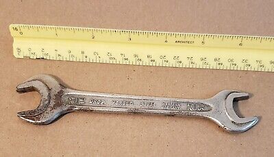 Vintage Drop Forged Steel 11/16" & 19/32" Open End Wrench Western Germany