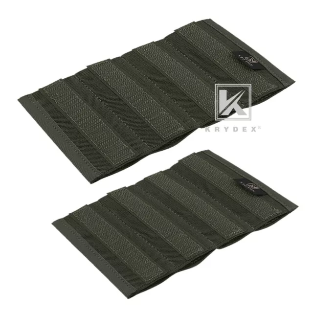 KRYDEX Tactical Elastic Insert Pouch fit 4 Pistol Mag for Chest Rig Ranger Green