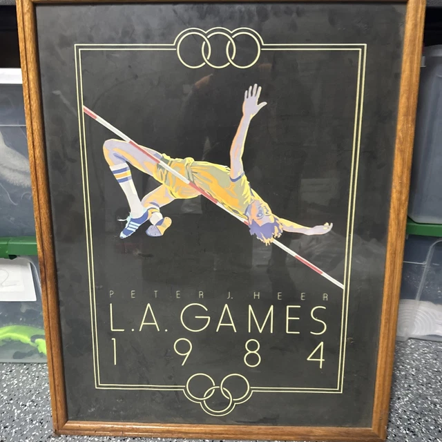 VINTAGE 1984 LOS Angeles Olympics L.A.Games Print Peter J