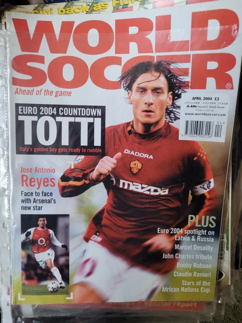 FRANCESCO TOTTI AS roma Calcio Italia World Soccer Magazine Football ...