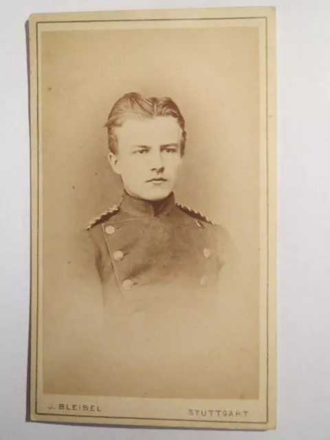 Stuttgart - Soldat in Uniform - Portrait / CDV