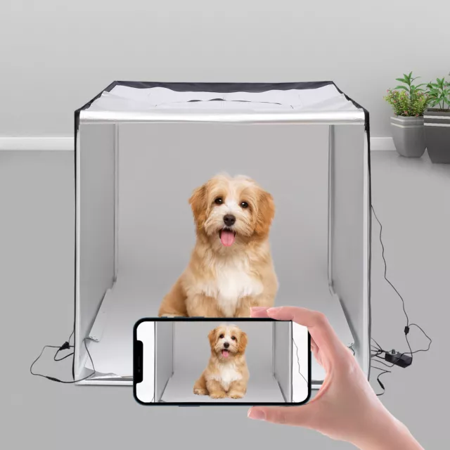 39" Portable LED Photo Light Box Lighting Tent Kit Cube Studio Photography USA
