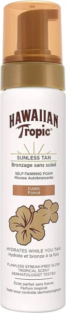 Hawaiian Tropic Auto-Bronzant Mousse Foncé 200ml