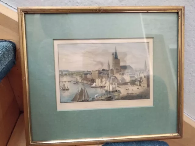 Original Stiche von JOH.POPPEL/ Ludwig Lange:  Köln von der westseite