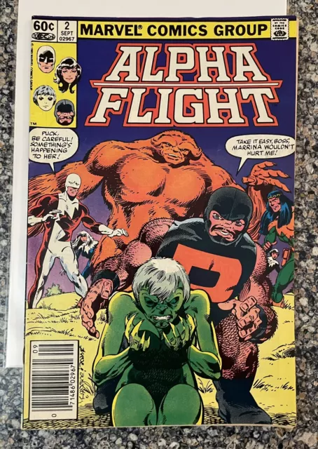 Alpha Flight Vol. 1 #2 (Marvel, 1983)- VF/NM- Newsstand-Combined Shipping