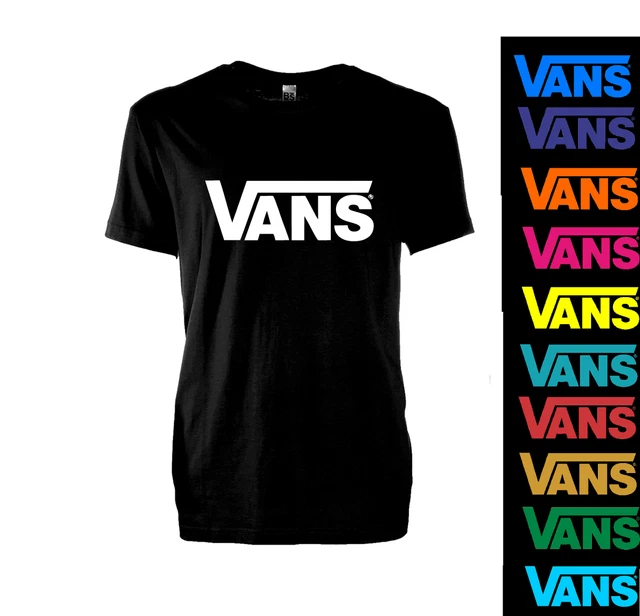 T shirt cheap vans bianca donna