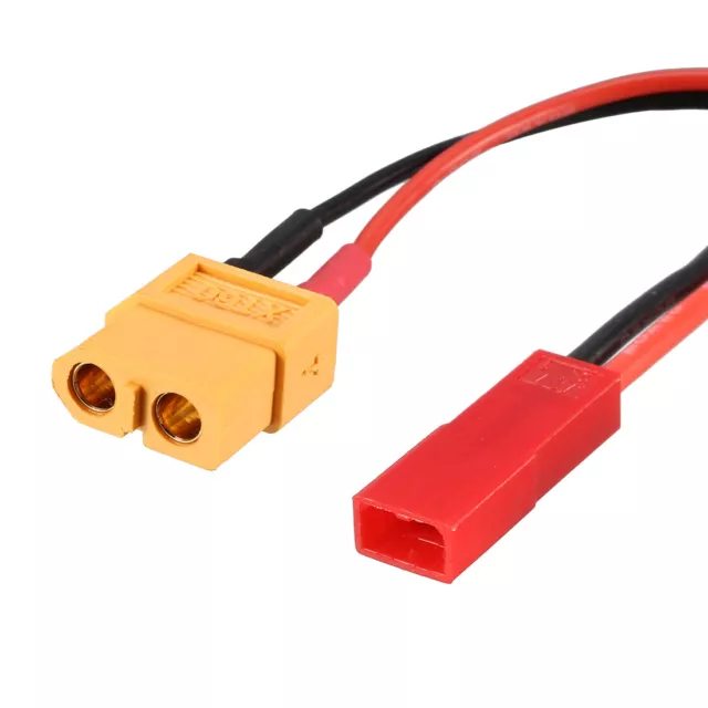 Adaptador Enchufe Conector Macho JST a Hembra XT60 con Cable 20AWG, 10cm