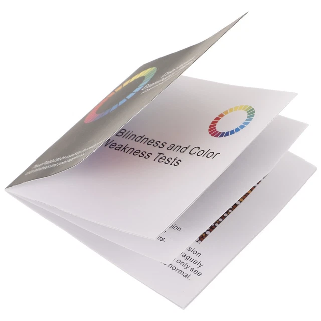 TESTING VISUAL TEST Chart Book Color Chart for Color Deficiency £6.51 ...