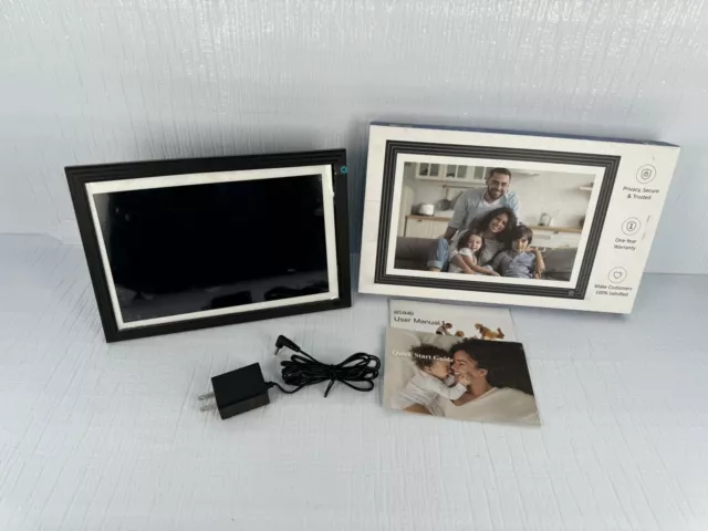 10.1" Digital Photo Frame Picture Video 32GB WIFI Smart App Open Box