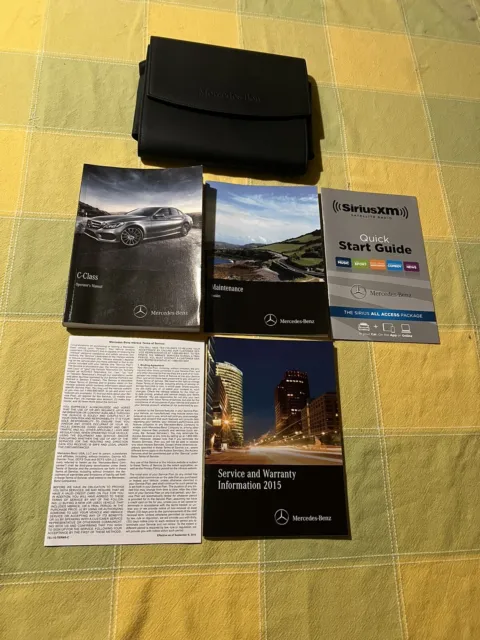 2015 Mercedes (W205) C-Class Sedan C300 4MATIC Sport Owners Manuals Books Set