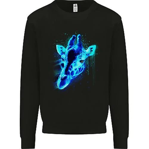 A Giraffe Watercolour Kids Sweatshirt Jumper