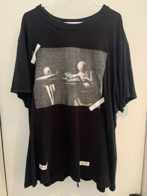 Off White Caravaggio Original Collection Black And White Shirt Size XXL