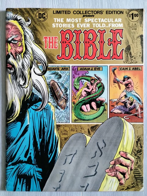 DC Limited Collector's Edition THE BIBLE Giant Size Comic Book July 1975 C-36