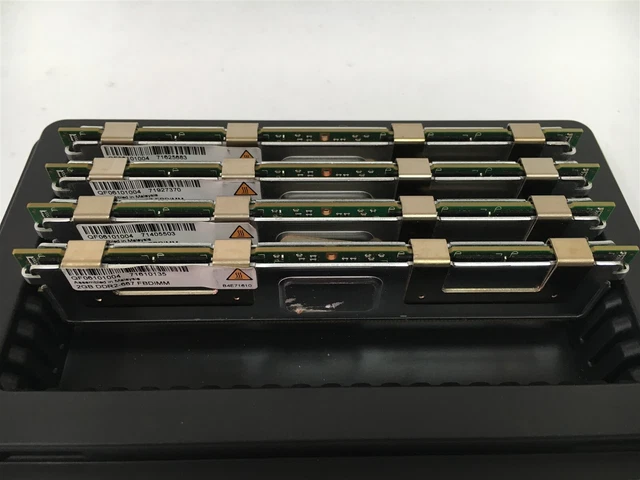 Lot of 4 Qimonda QF06101004 2GB 2xR4 PC2-5300F-555-CFD-3S-B ECC FB-DIMM DDR2-667