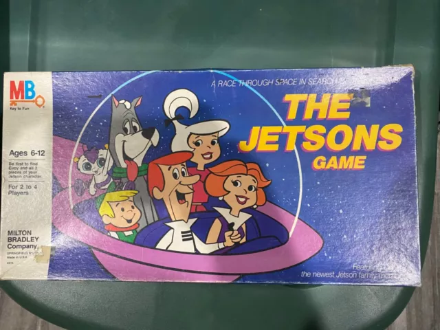 Vintage THE JETSONS board game Race Through Space Milton Bradley 1985