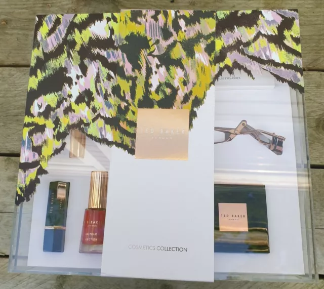 Ted Baker Cosmetics Collection Set Regalo Presentazione Scatola Acrilica-12 Articoli-Nuovo