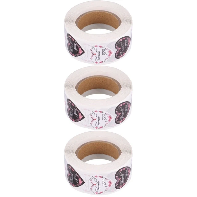 3 rollen von Backen Verpackung Label Herz Aufkleber Rolle Alle-Zweck Etiketten