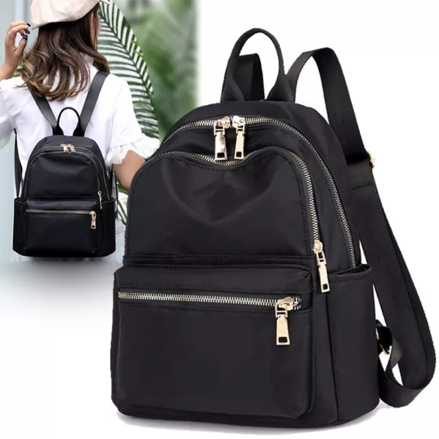 Womens Ladies Waterproof Anti-Theft Backpack Rucksack Travel School Shoulder Bag