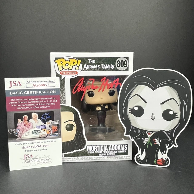 Funko POP! Addams Family: Morticia Addams #809 Signed by Anjelica Huston JSA