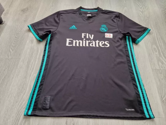 Mens adidas Real Madrid RONALDO #7 Away football shirt 2017 - 2018 Size L