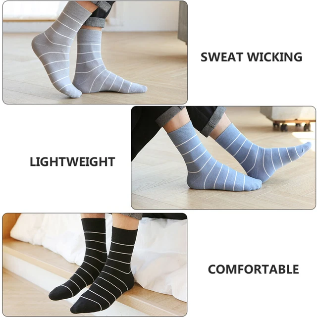 5 Pairs Chaussettes Épaissies Chaussettes Pour Hommes D'hiver 3