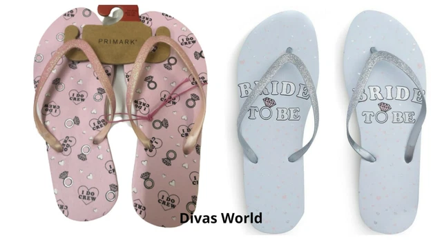 Ladies Flip Flop Bride To Be/ I Do Crew Slipper Wedding HenParty Holiday Primark