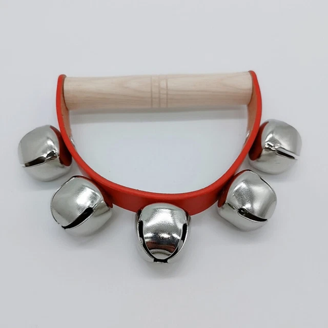 1 pièce Orff instrument 5 cloches sonnerie à main Sleigh Bell cadeau pour les FU 5
