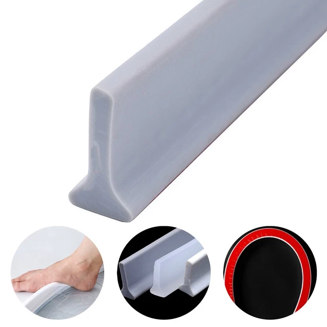 QUARKZMAN Eau Barrière pour Évier, 39 pouce Eau Bouchon Douche Barrière Eau Bloqueur Convient pour L'Écart Entre La Cuisine Comptoir Évier et Table de Cuisson, Noir