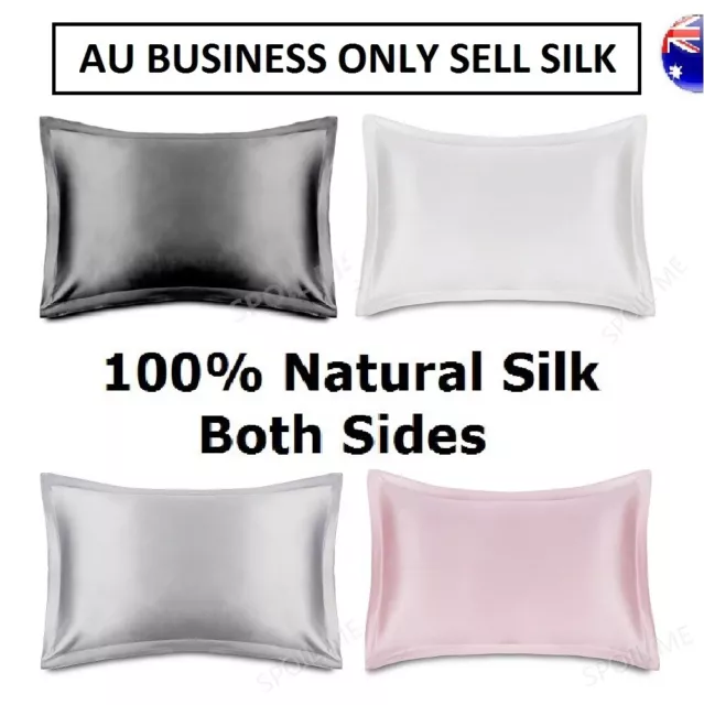 Both Sides 100% Mulberry Silk Pillow Case 25 Momme Slip Double Sides GenuineSilk