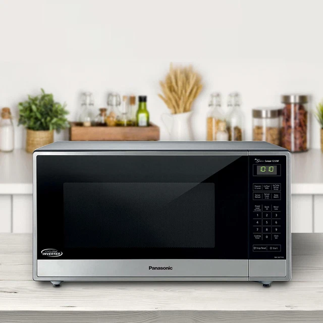 PANASONIC NNSN671S 1.2 Cu Ft 1200W Countertop Microwave Oven Silver
