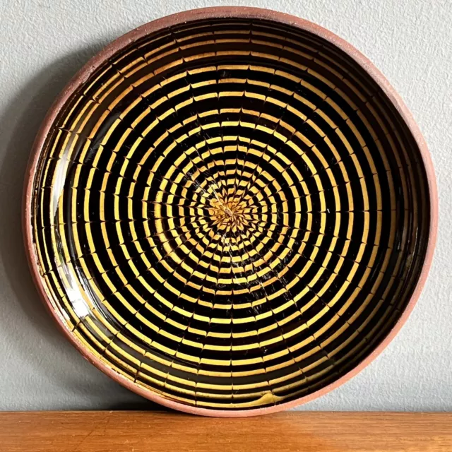 Studio Pottery Slipware Dish Plate