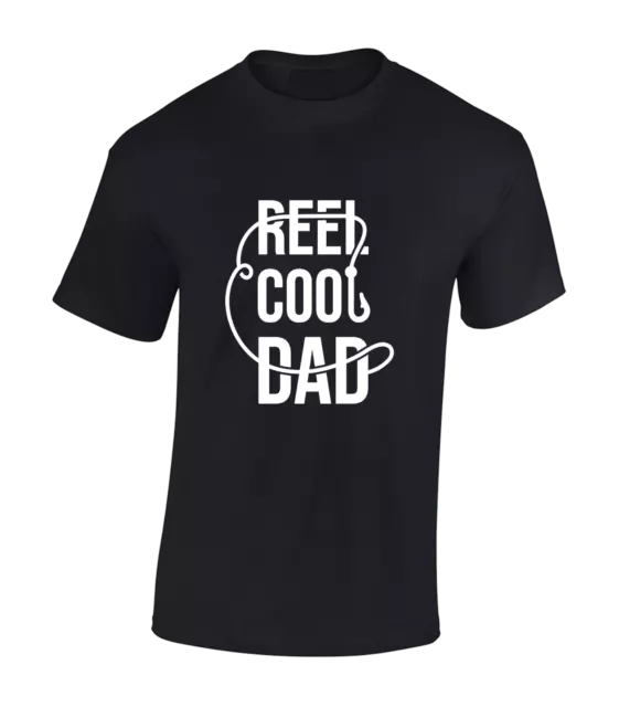 Reel Cool Dad Mens T Shirt Funny Fishing Angling Carp Fisherman Gift Idea New
