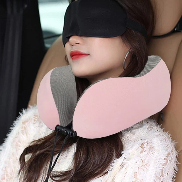 U-Shaped Memory Foam Rebound Travel Pillow Neck Support Head Rest Airplane Sleep 7