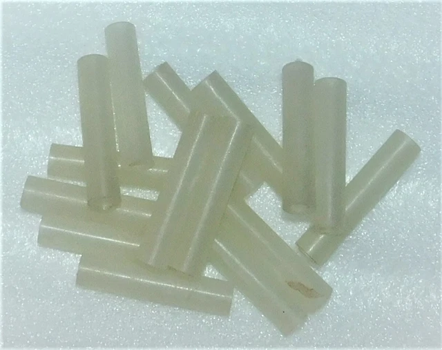 Nylon Stand-Off Unthreaded 3/16" ID 3/8" x 1 3/4" UNBRANDED 16-pc Lot NOS