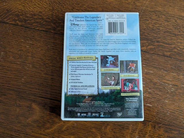 DISNEY'S AMERICAN LEGENDS DVD - 1948 Film $17.50 - PicClick CA
