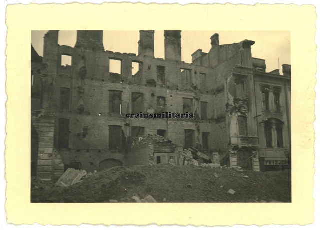 Orig. Foto zerstörtes LOMZA Polen 1939