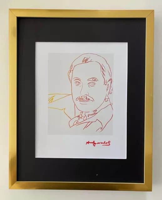Andy Warhol + 1984 Signed Tennessee Williams Print Matted 11X14 List $449=
