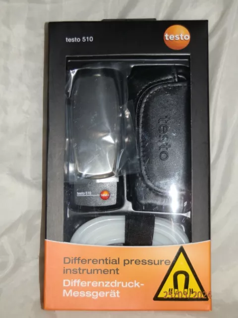 Testo 510 manometer Differential digital pressure gauge, Brand New,